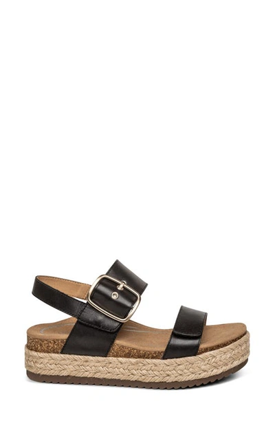 Shop Aetrex Vania Platform Sandal In Black