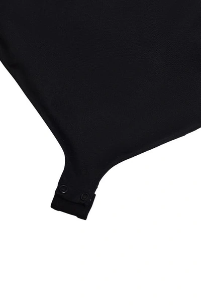 Shop Wolford Mat De Luxe Shaping Thong Bodysuit In Black