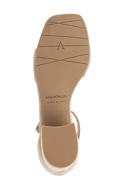 Shop Aquatalia Hildy Block Heel Sandal In Taupe