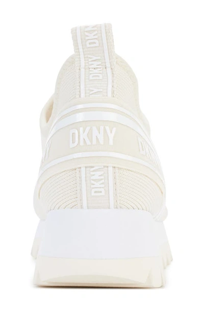 Shop Dkny Abbi Slip-on Sneaker In Egg Nog