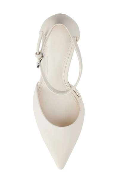 Shop Dkny Veata Pointed Toe Slingback Pump In Egg Nog