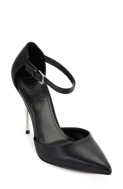 Shop Dkny Veata Pointed Toe Slingback Pump In Black