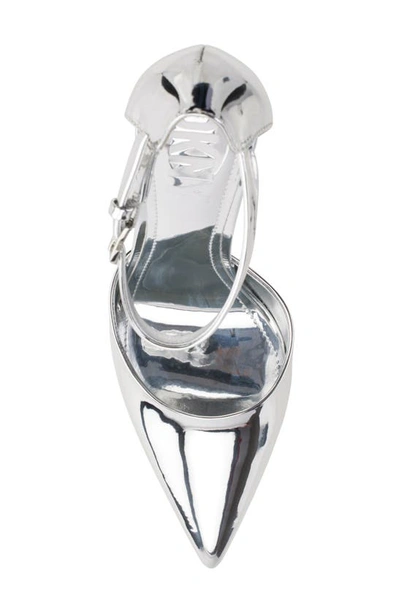 Dkny Women's Veata Ankle-strap Pointed-toe Pumps In Silver