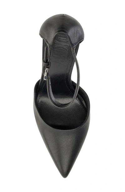 Shop Dkny Veata Pointed Toe Slingback Pump In Black