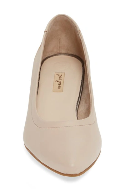 Shop Paul Green Tammy Pump In Biscuit Soft Nappa