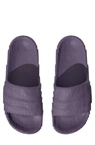 Shop Adidas Originals Adilette Sport Slide Sandal In Purple/ Purple/ Black