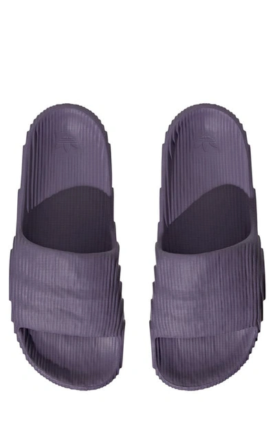 Adidas Originals Adilette 22 Slide Sandals In Purple/ Purple/ Black