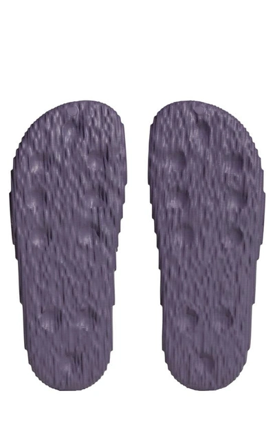 Shop Adidas Originals Adilette Sport Slide Sandal In Purple/ Purple/ Black