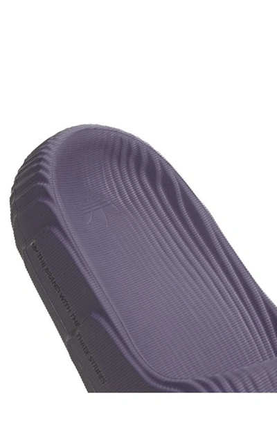 Shop Adidas Originals Adilette Sport Slide Sandal In Purple/ Purple/ Black