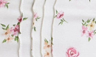 House Of Cb Chicca Square Neck Corset Top In White Floral Print