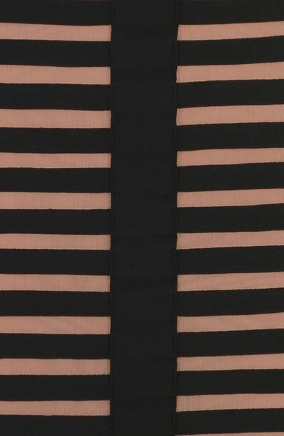 House Of Cb Panel Off The Shoulder Midi Dress In Black Brown