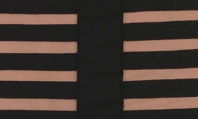 House Of Cb Panel Off The Shoulder Midi Dress In Black Brown