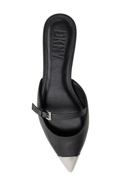 Shop Dkny Vivian Cap Toe Mule In Black