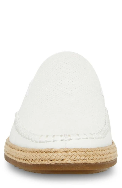 Steve Madden Caydenn Slip-on Shoe In White Leather