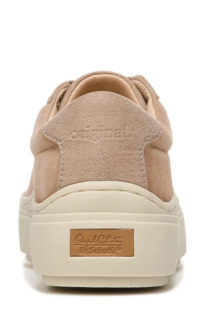 Dr. Scholl's Take It Easy Platform Sneaker In Taupe Suede