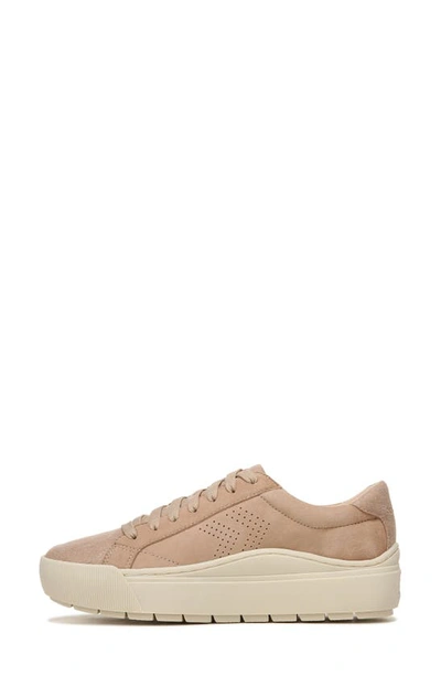 Dr. Scholl's Take It Easy Platform Sneaker In Taupe Suede