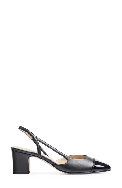 Jon Josef Daniela Block Heel Slingback Pump In Black Combo