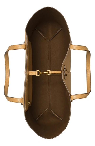 Tory Burch Mcgraw Large Leather Tote In Tiramisu