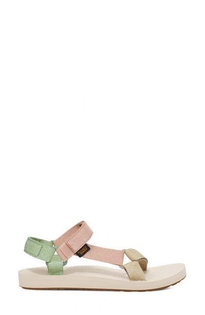 Shop Teva Original Universal Sandal In Metallic Clay Multi