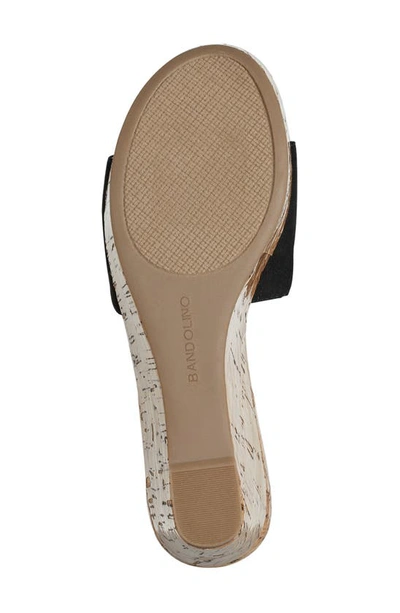 Shop Bandolino Kennie Platform Wedge Sandal In Blk01