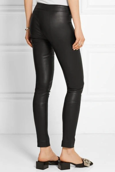 Shop The Row Moto Stretch-leather Leggings