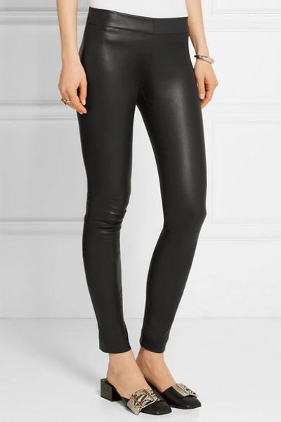 Shop The Row Moto Stretch-leather Leggings