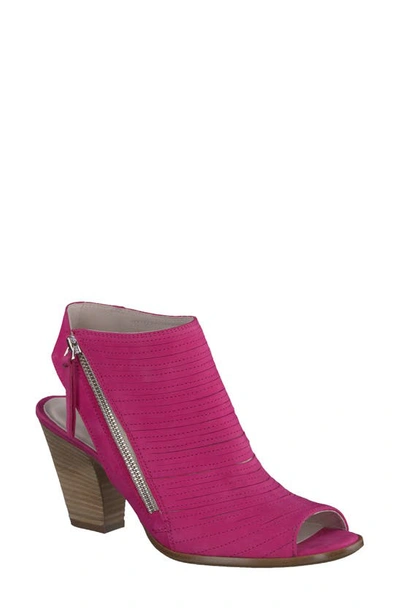 Shop Paul Green Cayanne Peep Toe Sandal In Pink Nubuck