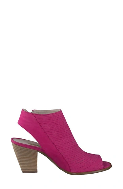 Shop Paul Green Cayanne Peep Toe Sandal In Pink Nubuck