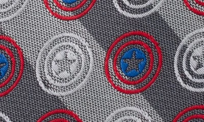 Shop Cufflinks, Inc Captain America Shield Stripe Tie In Gray