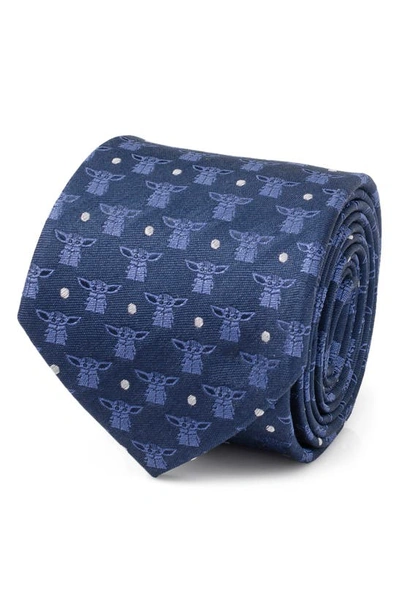 Shop Cufflinks, Inc . Grogu Silk Blend Tie In Navy