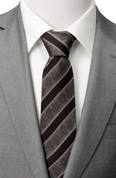 Cufflinks, Inc Vader Stripe Silk Blend Tie In Black