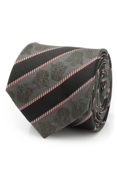 Shop Cufflinks, Inc Vader Stripe Silk Blend Tie In Black