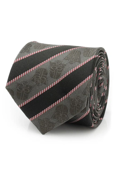 Shop Cufflinks, Inc . Vader Stripe Silk Blend Tie In Black