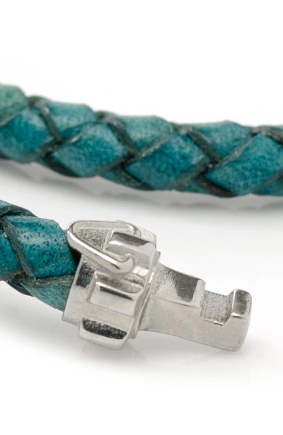 Shop Cufflinks, Inc . Star Wars™ Obi Wan Kenobi Braided Leather Lightsaber Bracelet In Navy