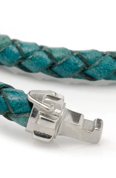 Cufflinks, Inc . Star Wars™ Obi Wan Kenobi Braided Leather Lightsaber Bracelet In Navy