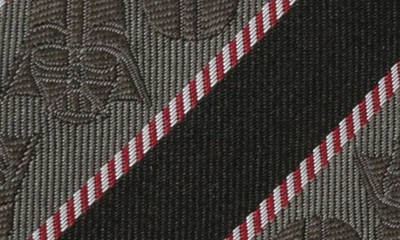 Shop Cufflinks, Inc . Vader Stripe Silk Blend Tie In Black