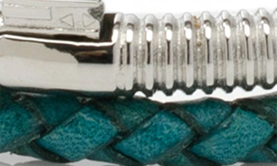 Cufflinks, Inc . Star Wars™ Obi Wan Kenobi Braided Leather Lightsaber Bracelet In Navy