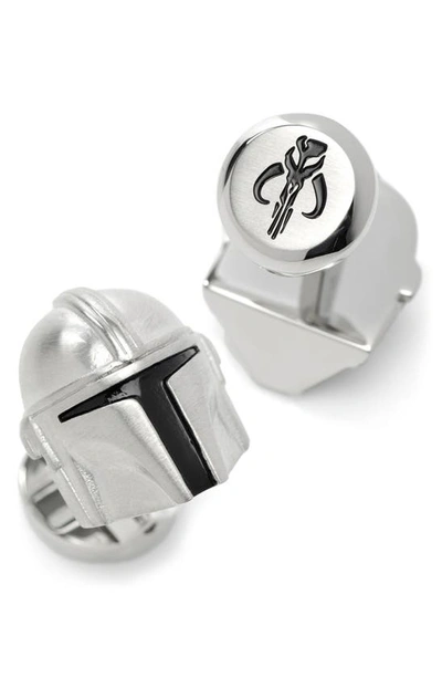 Shop Cufflinks, Inc . 3d Mandalorian Cuff Links In Silver