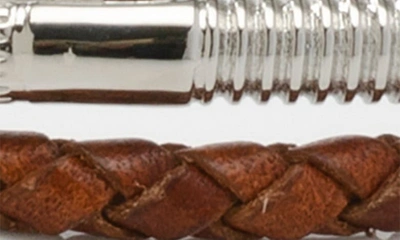Cufflinks, Inc . Star Wars™ Obi Wan Kenobi Braided Leather Lightsaber Bracelet In Brown