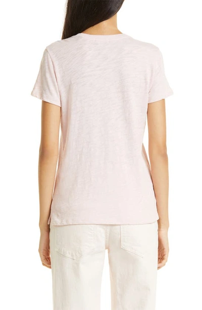 Shop Atm Anthony Thomas Melillo Schoolboy Cotton Crewneck T-shirt In Pale Summer Rose