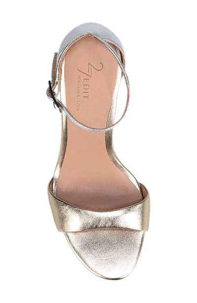 Shop 27 Edit Naturalizer Violette Ankle Strap Sandal In Champagne Leather