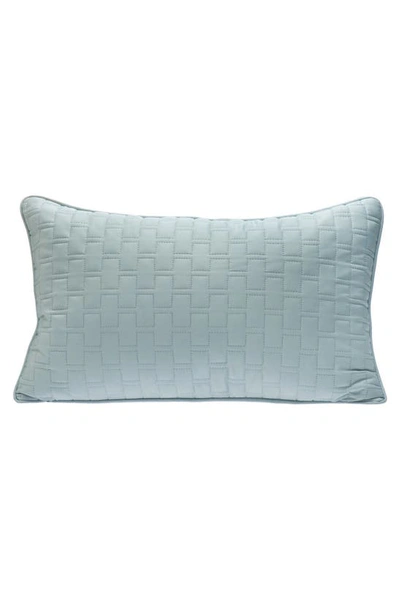 Shop Bedvoyage Quilted Throw Pillow In Sky