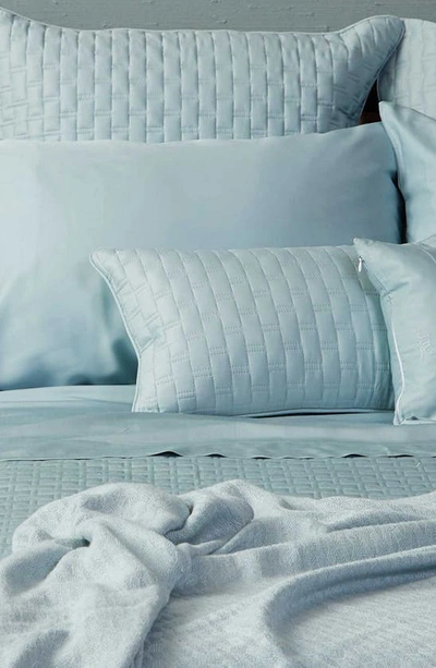 Bedvoyage Quilted Throw Pillow In Sky