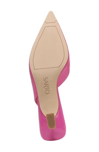 Sarto By Franco Sarto Devin Pointed Toe Slingback Pump In Shocking Pink