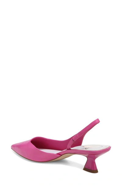 Sarto By Franco Sarto Devin Pointed Toe Slingback Pump In Shocking Pink