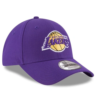Shop New Era Purple Los Angeles Lakers Official Team Color 9forty Adjustable Hat