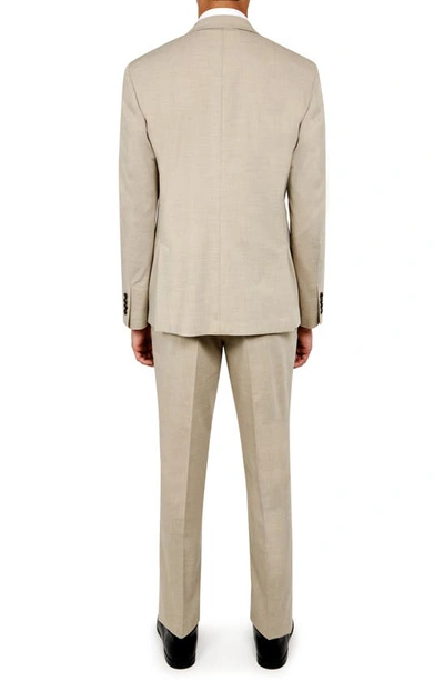 Wrk Slim Fit Performance Suit In Taupe
