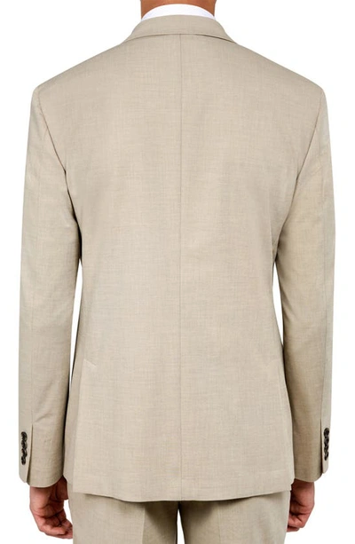 Shop Wrk Slim Fit Performance Suit In Taupe