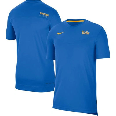 Shop Nike Blue Ucla Bruins Coach Uv Performance T-shirt