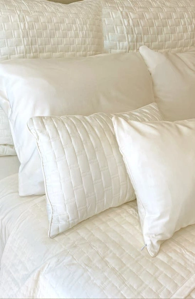 Shop Bedvoyage Quilted Euro Sham In Ivory